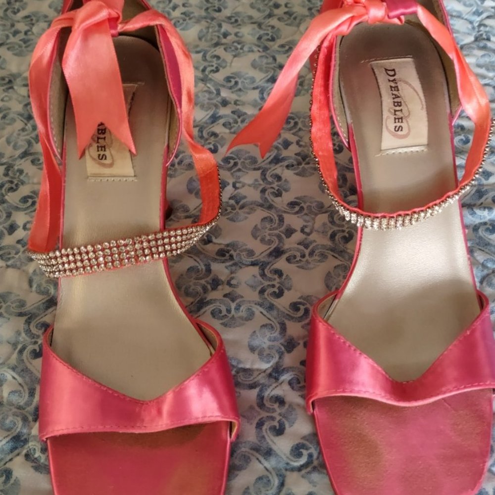 PINK PROM SHOES - SIZE 8.5
